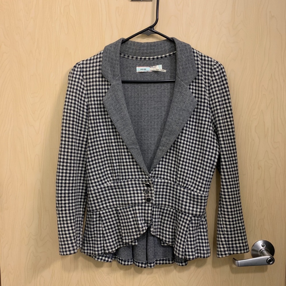 Black & White checkered blazer
